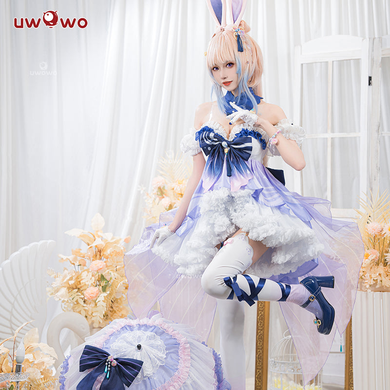 【In Stock】Exclusive Uwowo Genshin Impact Fanart Kokomi Bunny Suit Cute Cosplay Costume