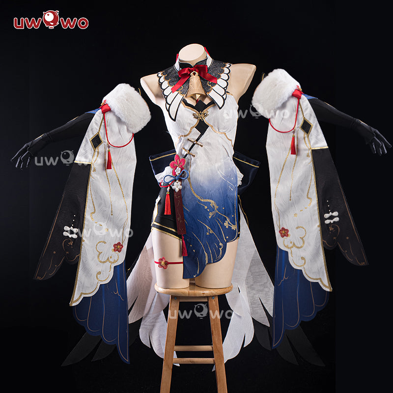 【Pre-sale】Uwowo Genshin Impact Fanart Ganyu Plum Blossom Chinese Style Cosplay Costume