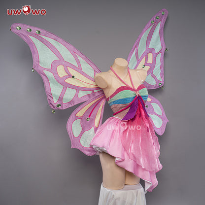S-3XL Uwowo Flora Cosplay Princess Wings Cosplay Fairy Club Costumes