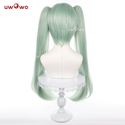 Uwowo Game Zenless Zone Wickes Corin Cosplay Wig Long Green Hair