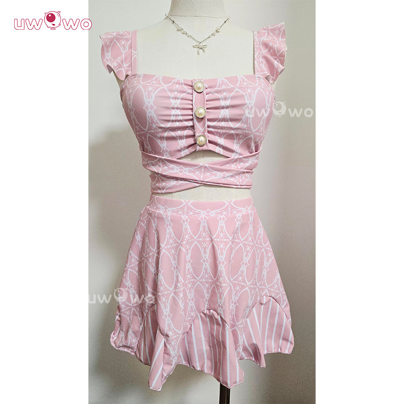 Uwowo Collab Series: Love and Deepspace MC 'My' Feather's Wake Sylus Couple Water-Ready Swimsuit Cosplay Costume S-XL