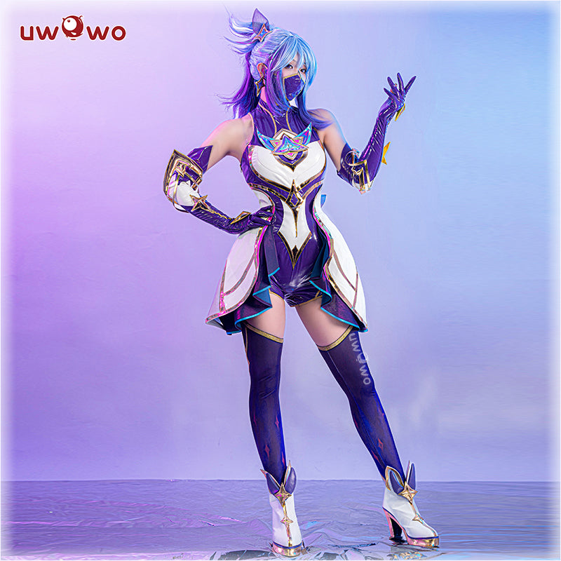 In Stock Uwowo League of Legends LOL Costume Star Guardian Akali