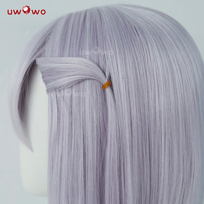 Uwowo Game Fate/Grand Order Assassin Kama Stage 2 Cosplay Wig Long Light Purple Hair