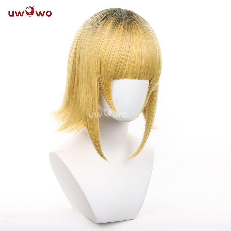Uwowo Anime Oshi no Ko Memu Cho Stage Performance Exhibition Ver. Mem-Cho Cosplay Wig Short Yellow Hair