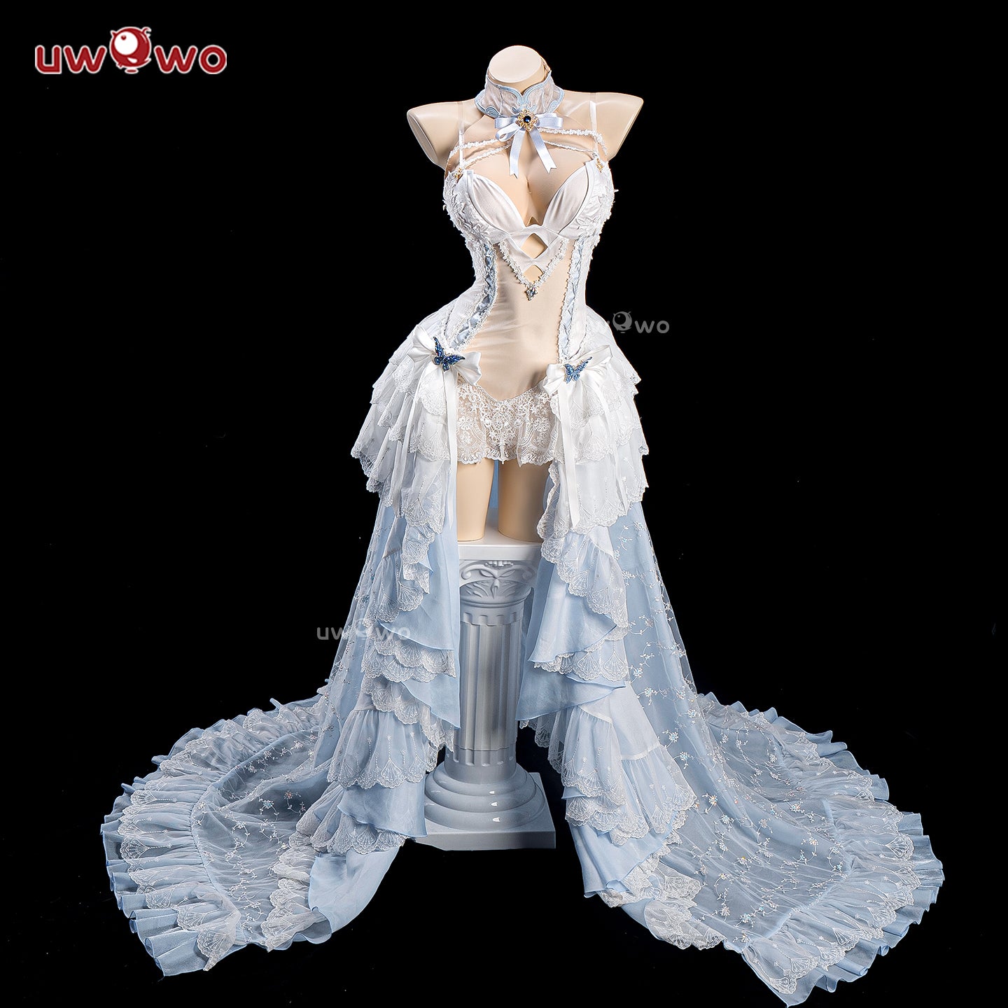Uwowo Azur Lane Cheshire Oath Wedding Dress Bride Boudoir Cosplay Costume