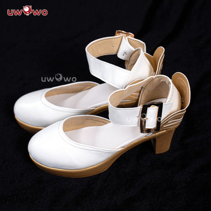 Uwowo Commander White Mercy Skin Cosplay Shoes