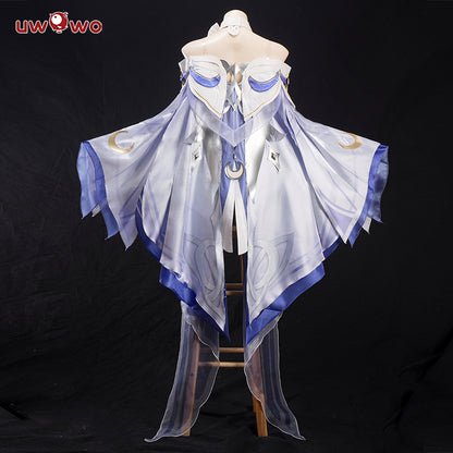 INSTOCK Uwowo Genshin Impact Columbina 'Damselette' Snezhnaya Cosplay Costume S-3XL