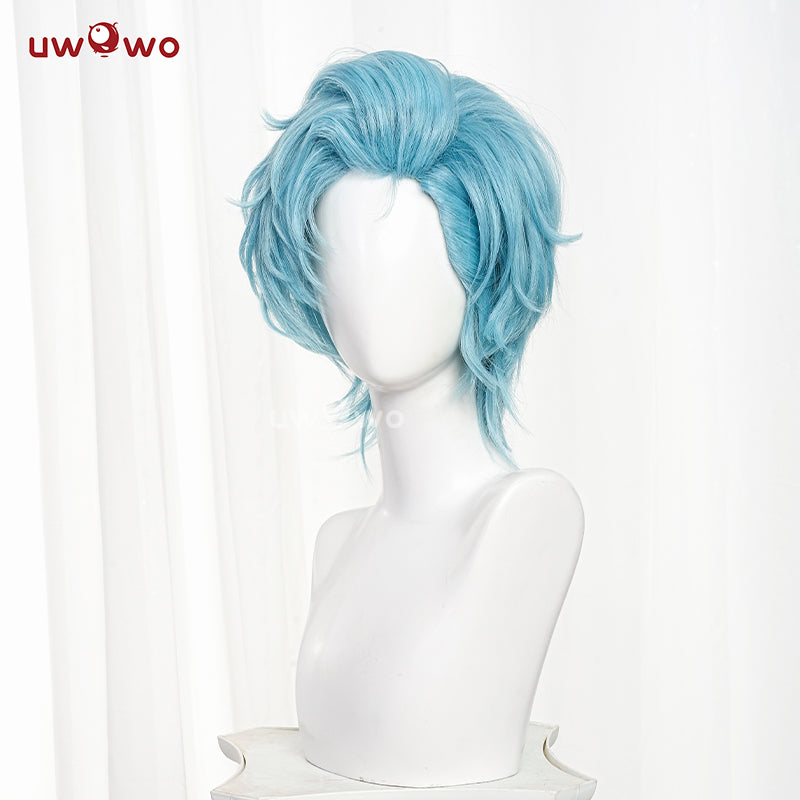 Uwowo Anime Oshi no Ko Season 2 Aqua Cosplay Wig Short Blue Hair