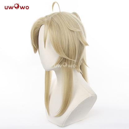 Uwowo Honkai: Star Rail Cosplay Wig Yanqing Cosplay Wig Yellow Hair
