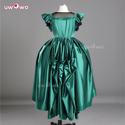 Uwowo Collab Series: Agnes Green Prom Dress Wednesday Season 2 Cosplay Costume XS-3XL