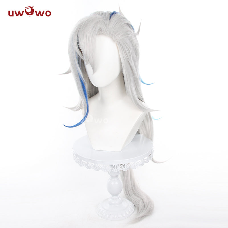 【Pre-sale】Uwowo Genshin Impact Neuvillette Cosplay Wig Silver Long Hair