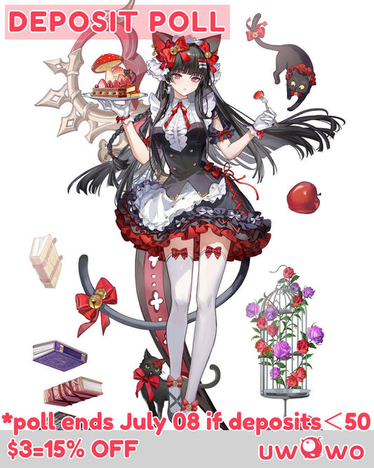 Uwowo Deposit Poll - Chisa Fallen Wonderland Wuthering Waves WUWA Cosplay Costume
