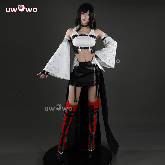 Uwowo Collab Series: FF7 Revelation Black Mage Tifa Cosplay Costume XS-2XL