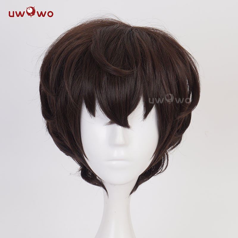 Uwowo Anime Bungou Stray Dogs Cosplay Wig Dazai Osamu Wig Brown