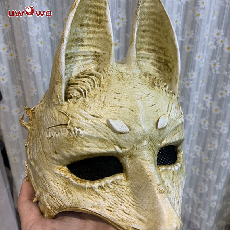 Uwowo Game Horror Game Fog Town Teen Girl/Fox Man Resin Fox Mask Cosplay Prop