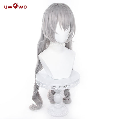 Uwowo Honkai Star Rail Bronya Cosplay Wig Long Silver Hair
