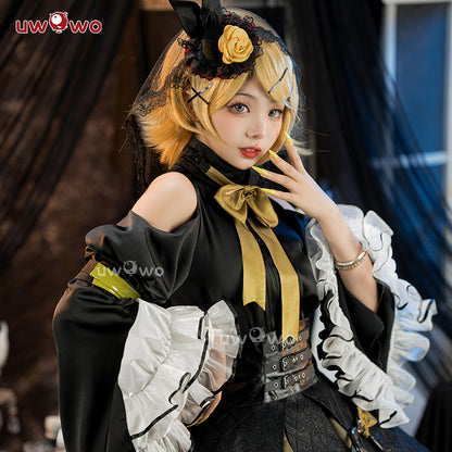 【Clearance Sale】【In Stock】Uwowo V Singer Rascal Collab Witch Gothic Halloween Cosplay Costume