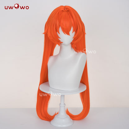 Uwowo Game Zenless Zone Zero Orphie Cosplay Wig Long Orange Hair