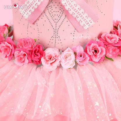 Uwowo Collab Series: Anime Medalist Collab Inori Yuitsuka Pink Skating Outfit Cosplay Costume XS-2XL