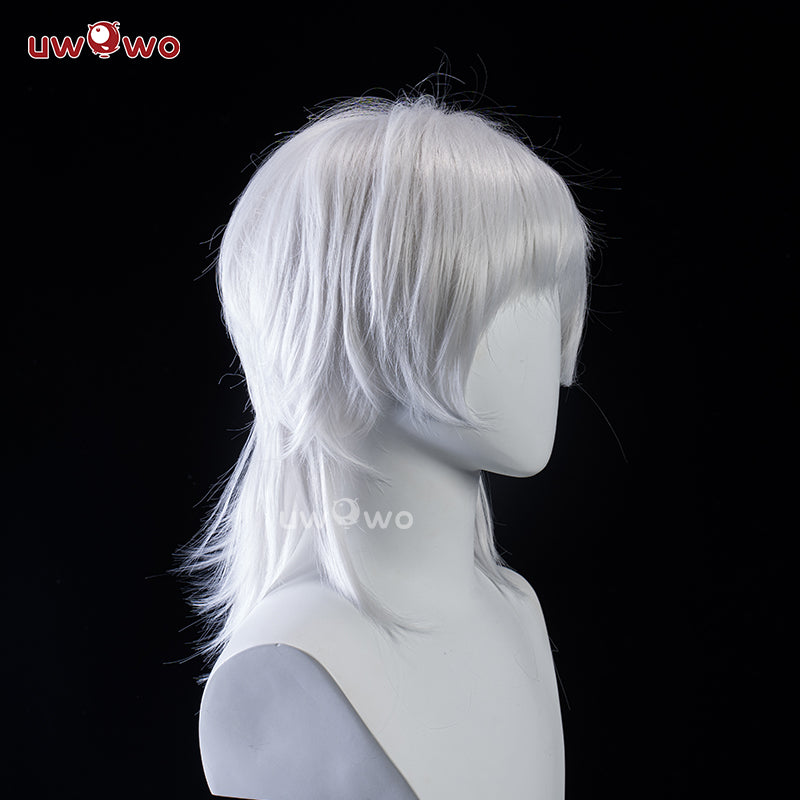 Uwowo NieR Reincarnation 10H YoRHa Sentinel Savior Cosplay Wig Middle Silver Hair