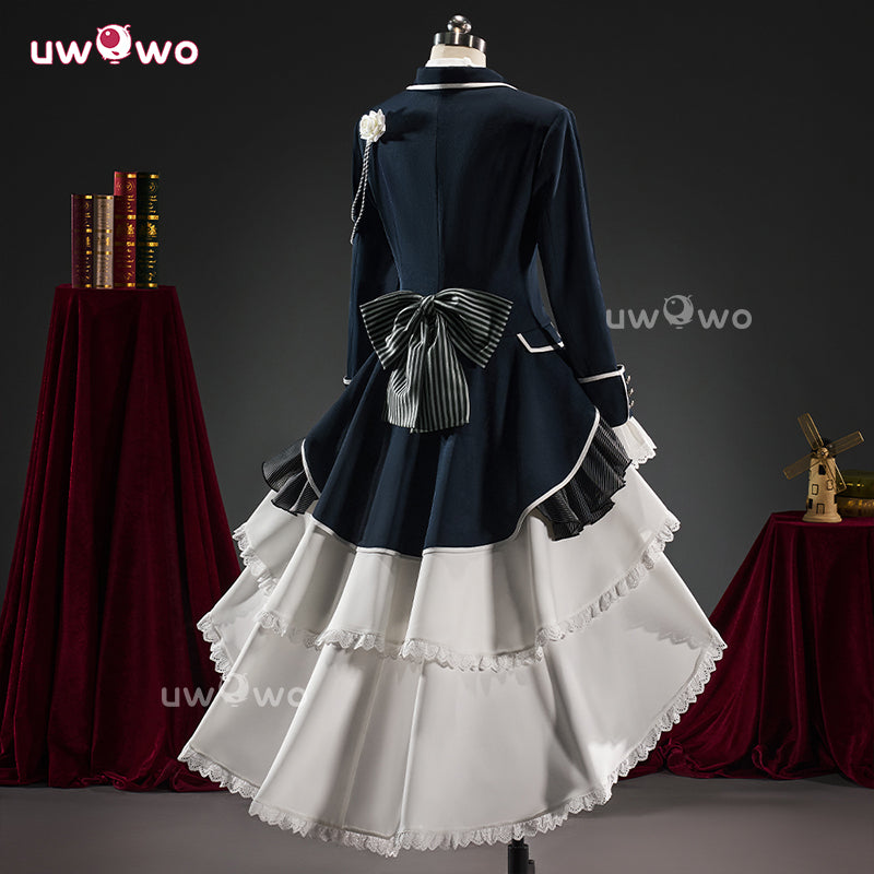 Uwowo Collab Series: Anime Black Bulter Ciel White Rose Noble Suit Cosplay Costume S-XL