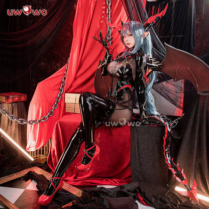 S-3XL INSTOCK Uwowo Azur Lane KMS Regensburg Darksteel Dragon Iron Blood Sheer Black Bodysuit Halloween Cosplay Costume
