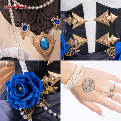 [Last Batch] INSTOCK-Uwowo Genshin Impact Fanart Navia Gown Dress Cosplay Costume