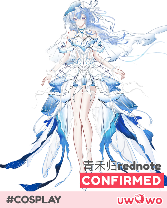 CONFIRMED Uwowo Game Wuthering Waves Shorekeeper Fanart Oath Wedding Gown WuWa Cosplay Costume
