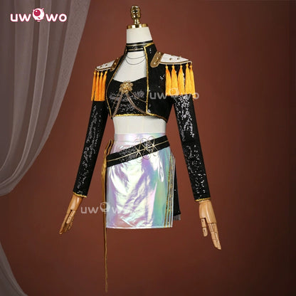 Uwowo Collab Series: Mira GOLDEN Performance Black Suit Cosplay Costume XS-3XL