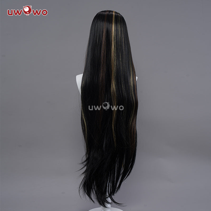 【Pre-sale】Uwowo Monster High G1 Cleo Cosplay Wig Black and Pink Long Hair