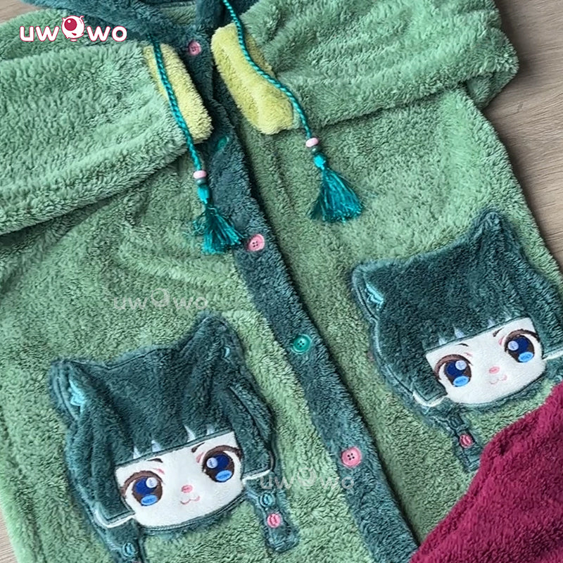 Uwowo Collab Series: Anime The Apothecary Diaries Maomao Winter Plush Sleepwear Pajamas Fanart Cosplay Costume