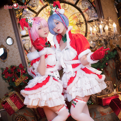 Uwowo Game Re:Zero Lost in Memories Rem Christmas Ver. Cosplay Costume