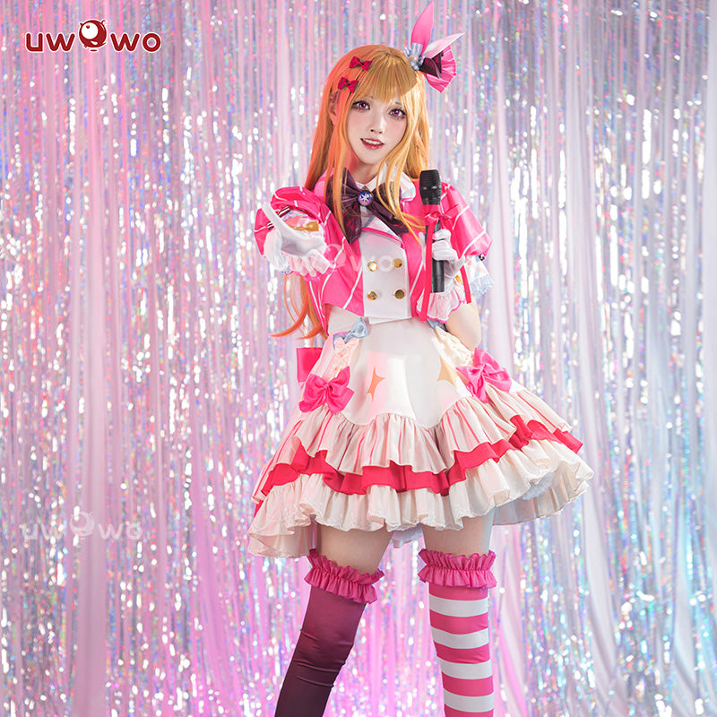 Uwowo Anime Oshi no Ko Ruby Hoshino Idol Stage Performance Exhibition Ver. Cosplay Costumen