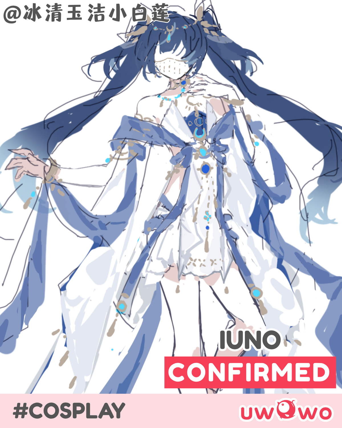 CONFIRMED Uwowo Game Wuthering Waves Iuno Wuxia Chinese Style Fanart Cosplay Costume