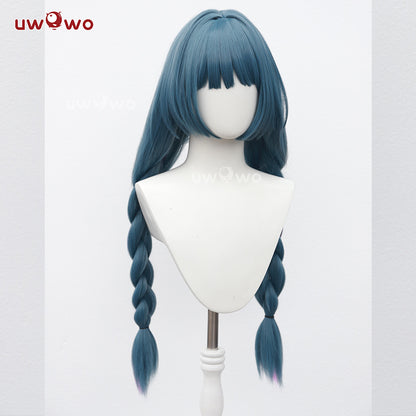 【Pre-sale】Uwowo Game Wuthering Waves Phrolova Cosplay Wig Long Dark Blue Hair