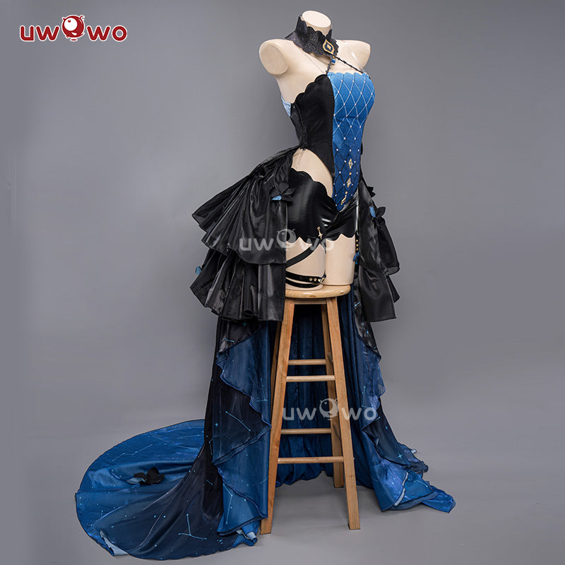 Exclusive Uwowo Genshin Impact Fanart Abyss Lumine Black Bunny Cosplay Costume