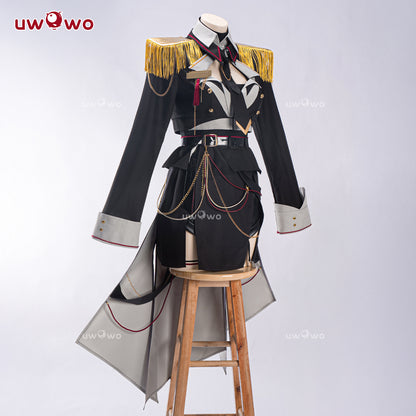 Uwowo Genshin Impact Fanart Shenhe Military Uniform Cosplay Costume S-3XL
