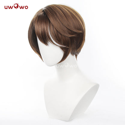 Uwowo Honkai: Star Rail Welt Cosplay Wig Short Brown Hair