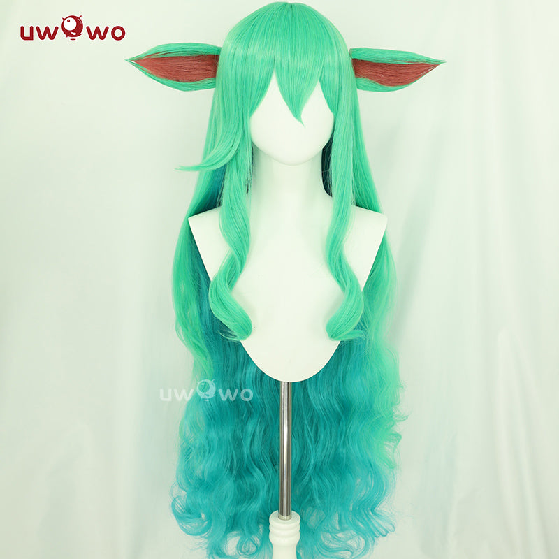 【Pre-sale】Uwowo League of Legends/LOL: Star Guardian Soraka SG Cosplay Wig Long Green Hair With Ears