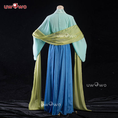 INSTOCK-Uwowo Anime The Apothecary Diaries Maomao Frog Green Hanfu Style Hunt Cosplay Costume