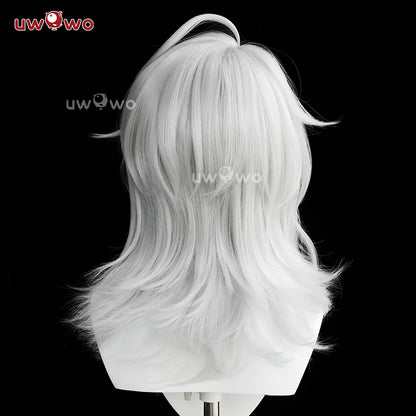 【Pre-sale】Uwowo Game Wuthering Waves WuWa Zani Cosplay Wig Middle Silver Hair