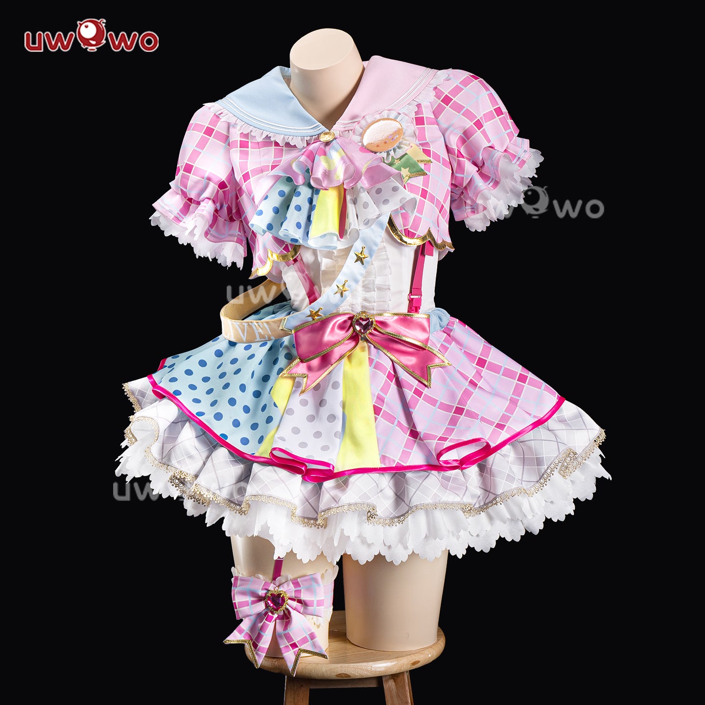 【Pre-sale】 Uwowo Love Live! LoveLive Hanayo Koizumi Idol ver. Cosplay Costume S-3XL