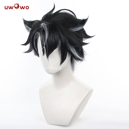 Uwowo Game Genshin Impact Wriothesley Cosplay Wig Black Short Hair
