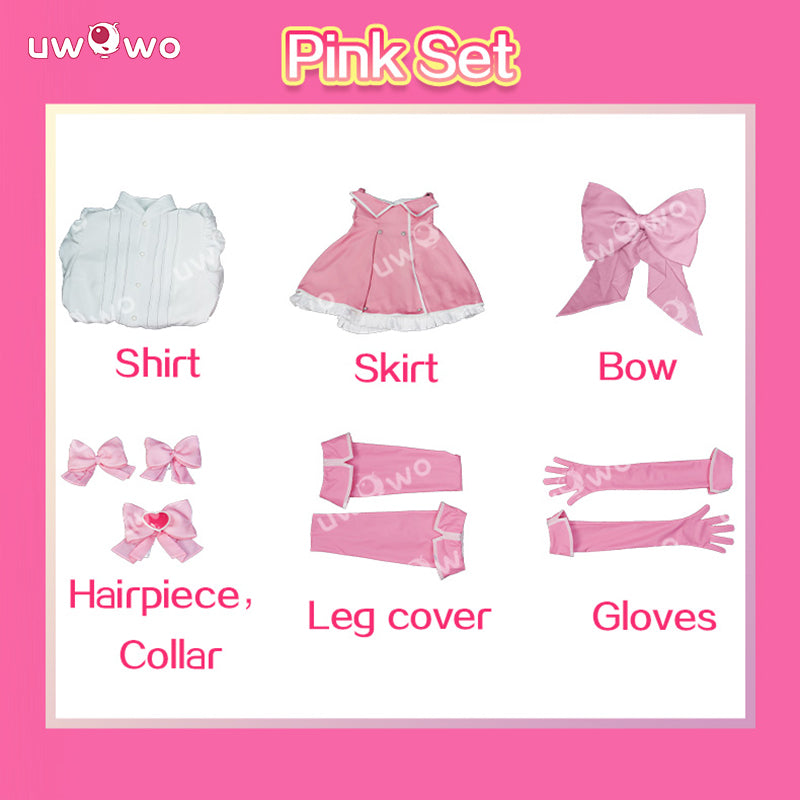 Uwowo  Collab Series: Gushing Over Magical Girls Haruka HANABISHI Sayo MINAKAMI Kaoruko TENKAWA Uniform Cosplay Costume