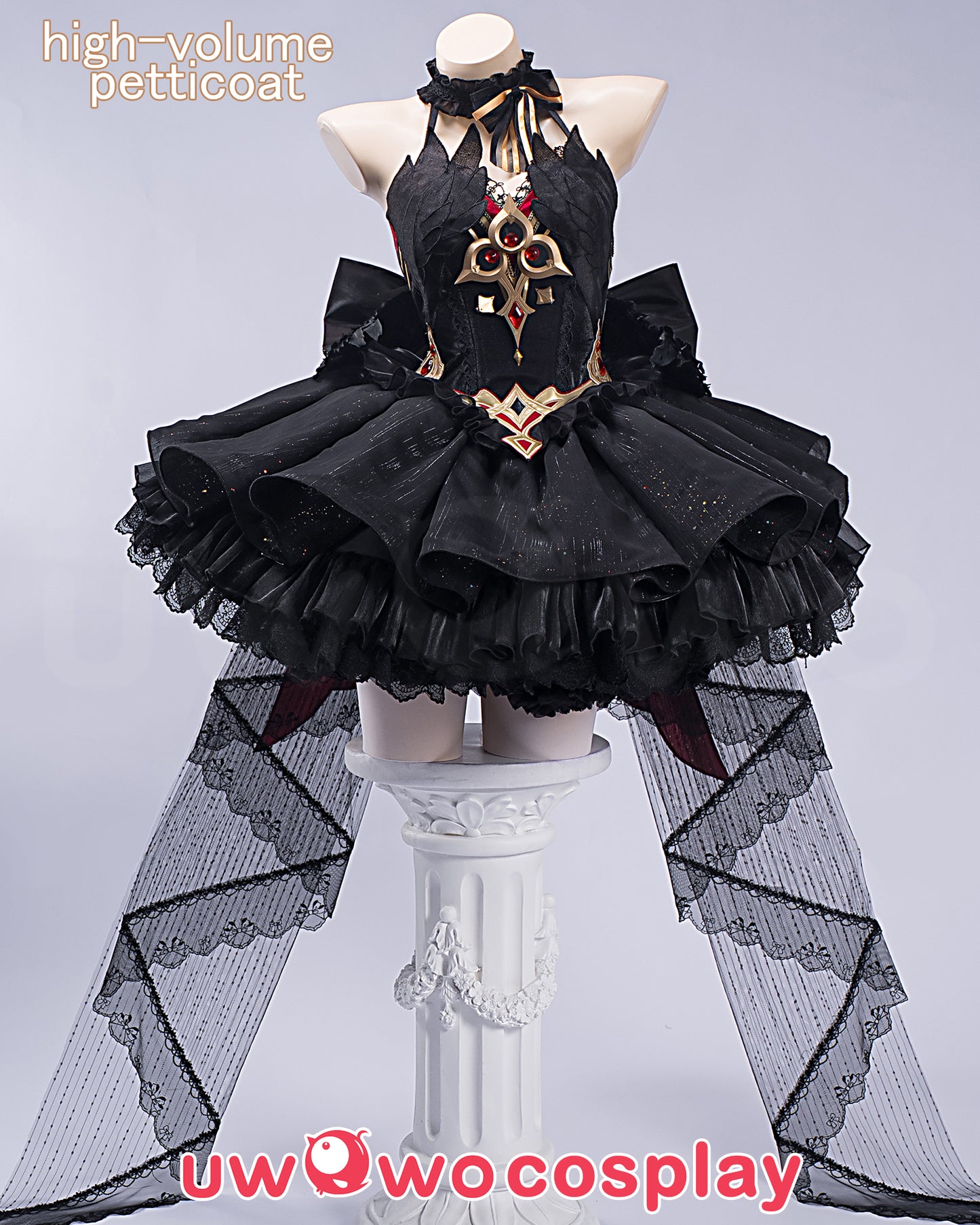 PRESALE SOON CONFIRMED Uwowo Genshin Impact Sandrone Ballet Fanart Black Swan Cosplay Costume