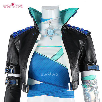 Uwowo Collab Series: Game Cosplay Women Suit Blue And Black Costume