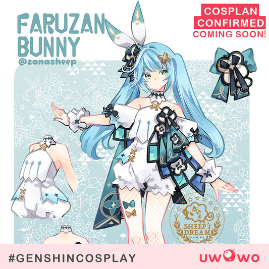 【Confirmed】Exclusive Uwowo Genshin Impact Fanart Faruzan Cute Bunny Suit Cosplay Costume