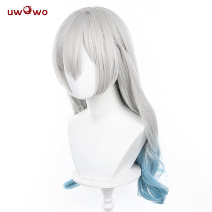 Uwowo Honkai Star Rail Firefly Cosplay Wig Long Silver Blue Hair