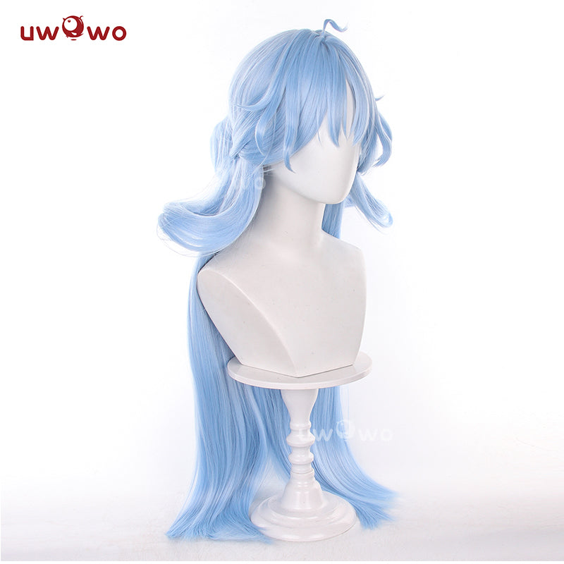 Uwowo Wuthering Waves QingXiao Cosplay Wig Long Blue Hair