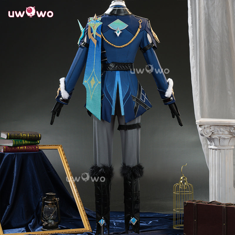 Uwowo Collab Series: Genshin Impact  Aether Night Hunt In Snow Cosplay Costume XS-2XL